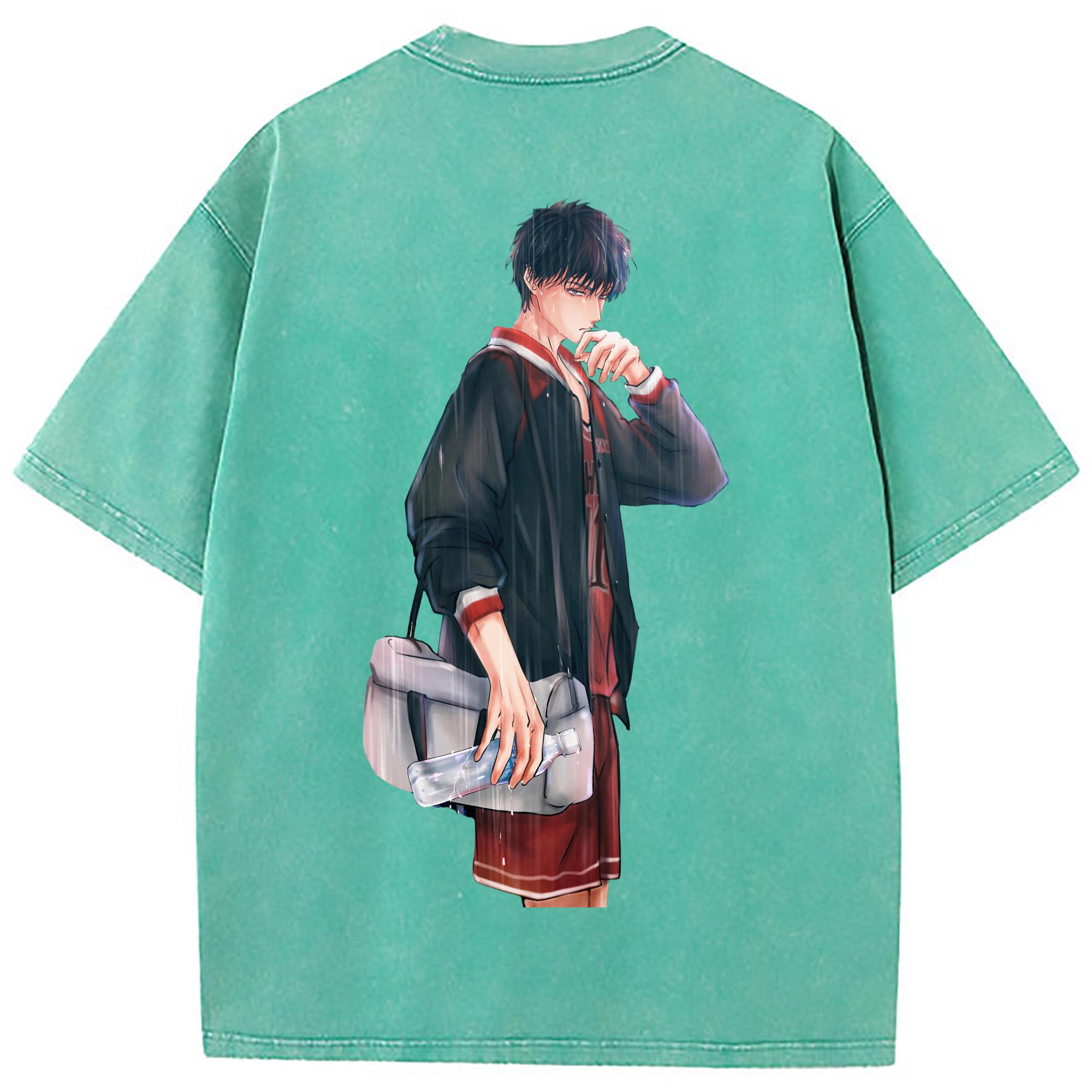 （画像用） SLAM DUNK／スラムダンク 綿100% ヴィンテージ風 半袖Tシャツ（背面プリント）